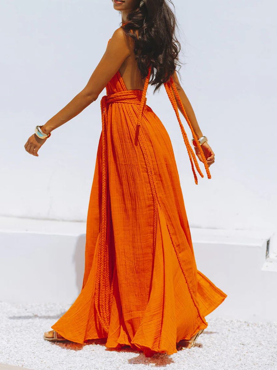 Sexy Backless Strappy Dress