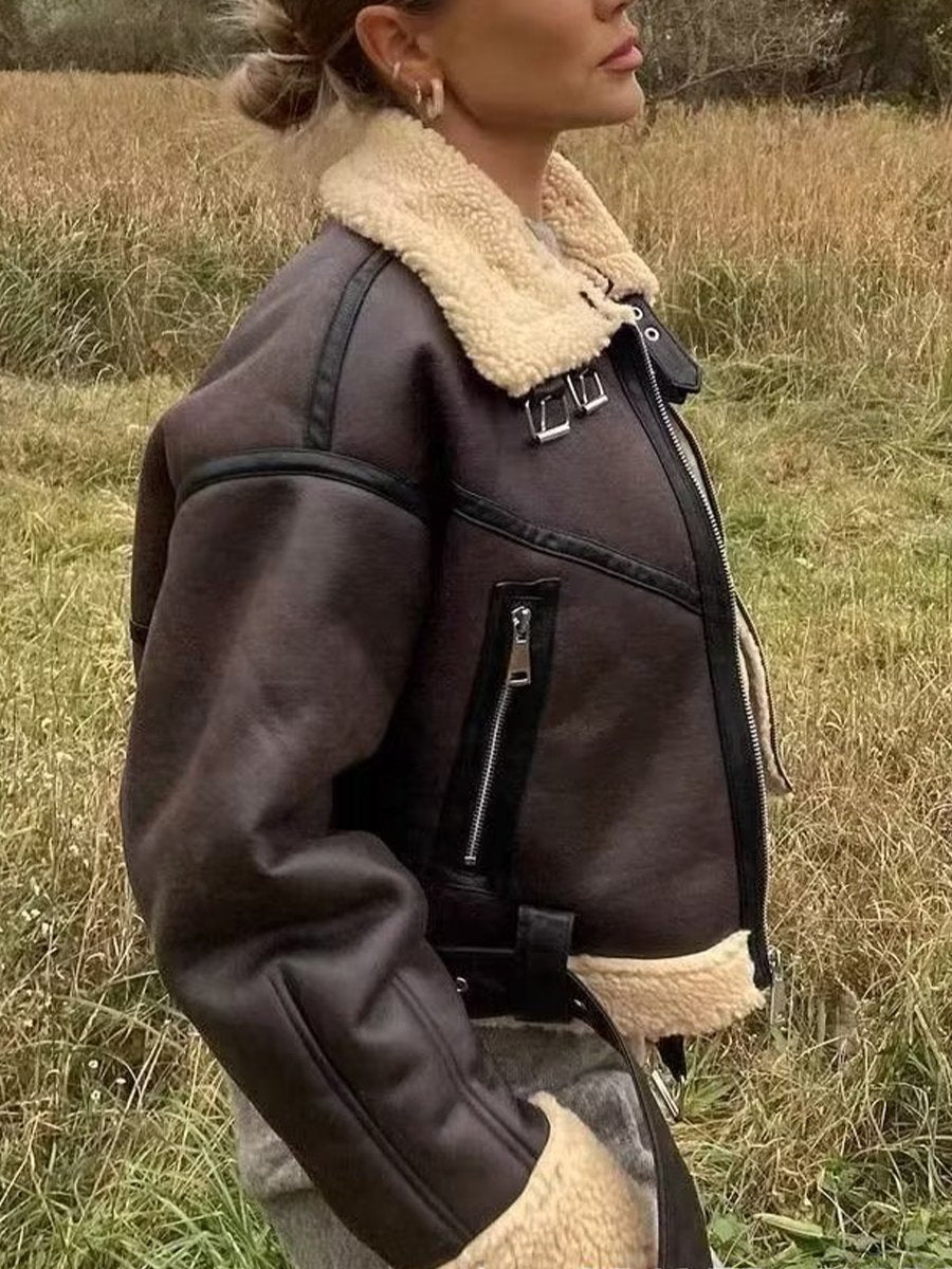 Timeless Shearling Jacket Effortless Style Meets Cold Weather Comfort