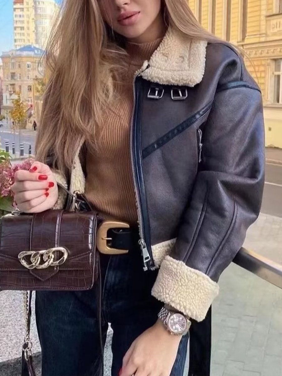 Timeless Shearling Jacket Effortless Style Meets Cold Weather Comfort