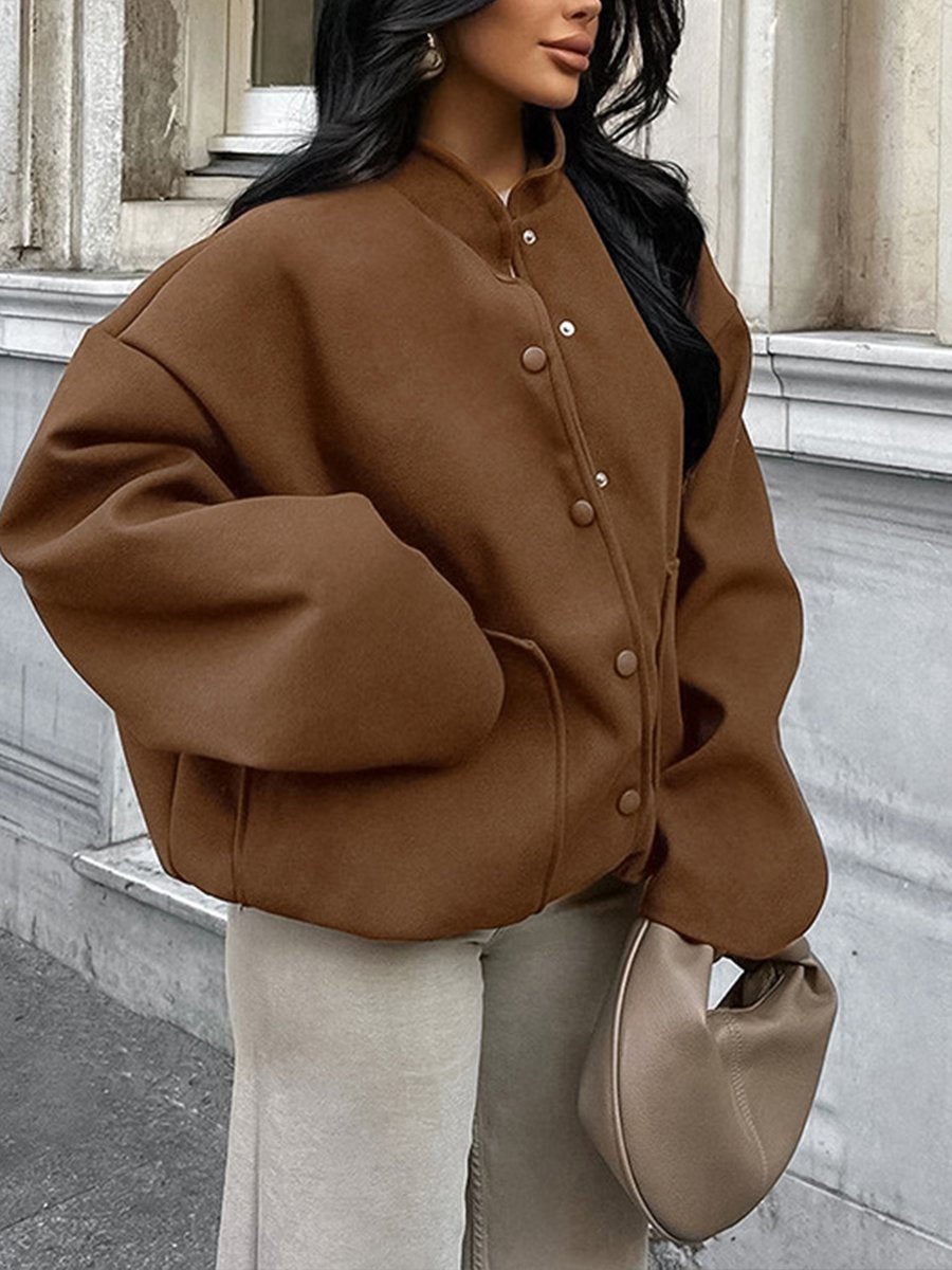 Maillard Brown Wool Coat